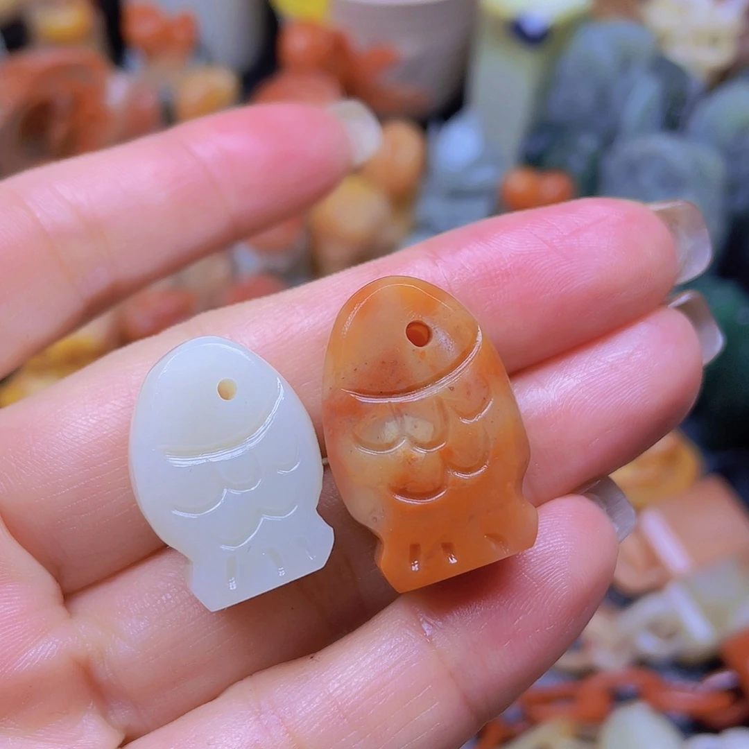 青田石印石年年有余