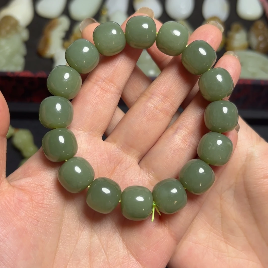 和田玉未镶嵌手链