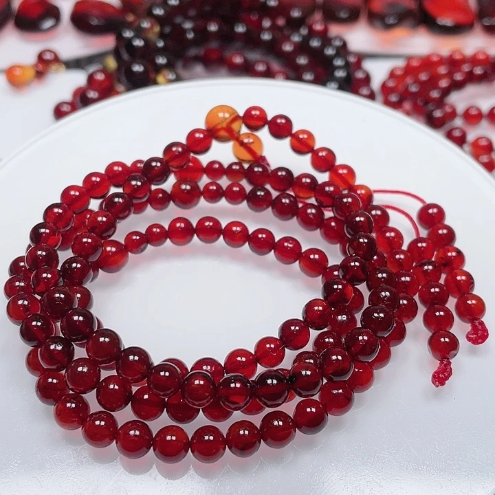 血珀手链未镶嵌女*规格5-6