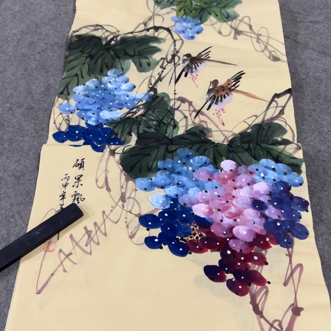 国画国画作品画心一张