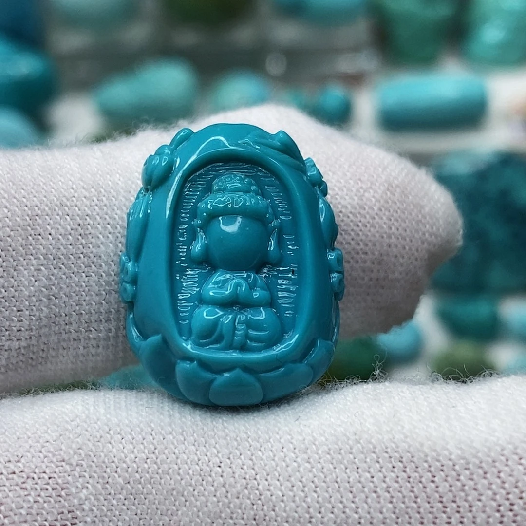 绿松石未镶嵌天然原矿 带武汉地大证书