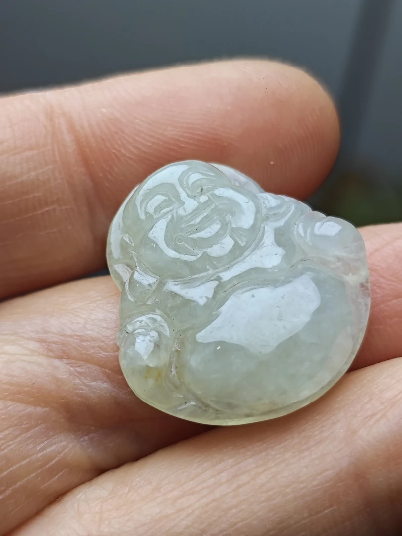 天然缅甸翡翠玉佛吊坠