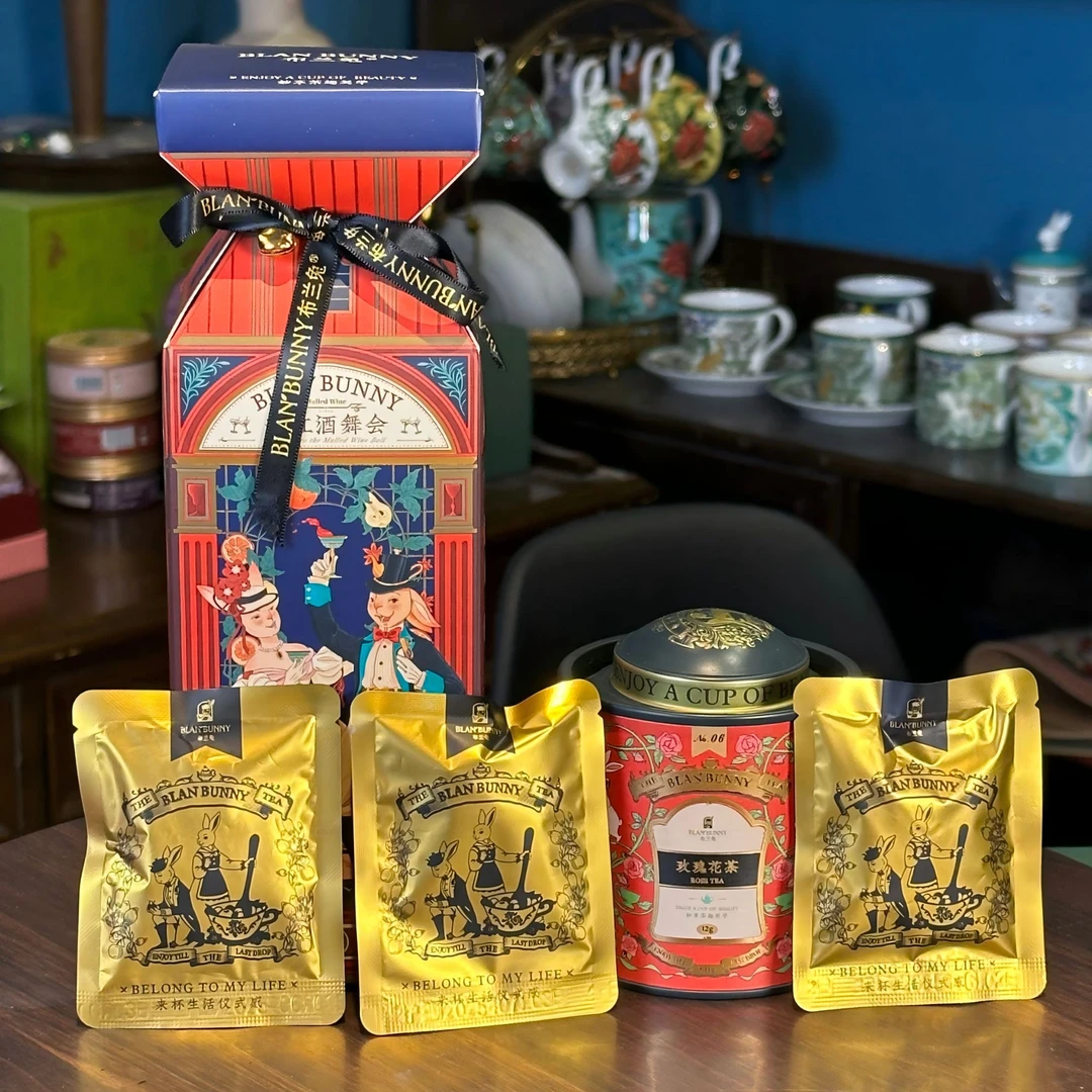 Blan Bunny/布兰兔热红酒舞会礼盒 +玫瑰花茶+山茶花香乌龙试喝*3
