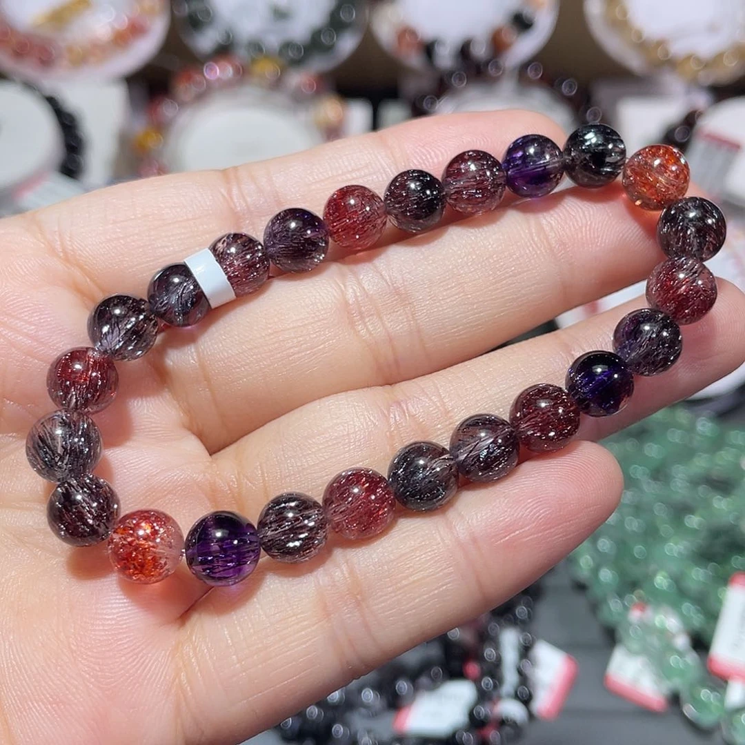 水晶手串未镶嵌彩超七手串