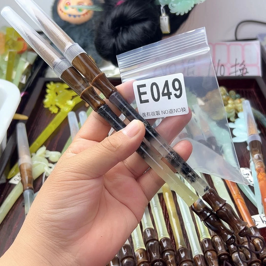 合金蛇纹石玉发饰沈*外