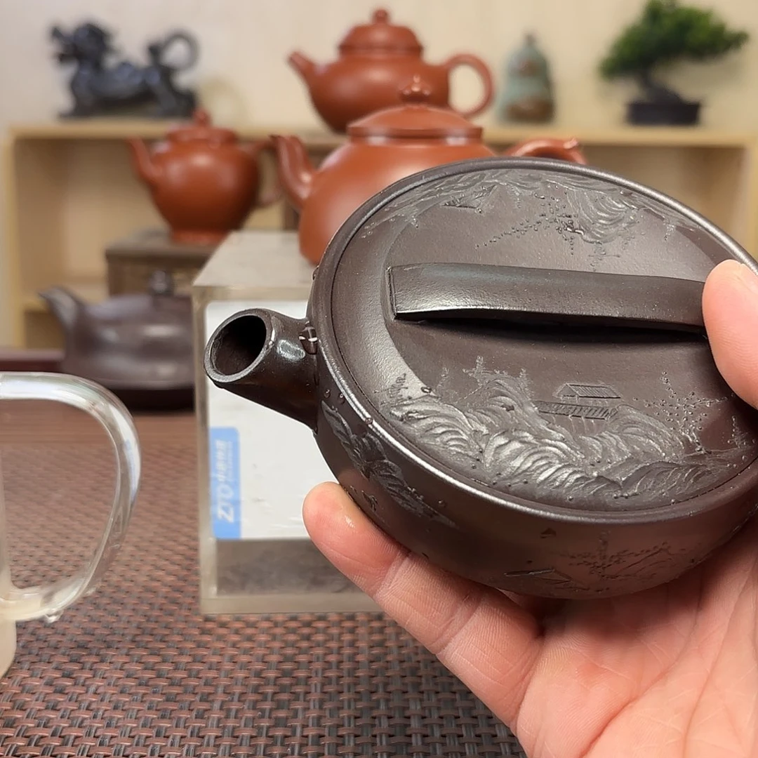 唐***5茶壶紫砂微瑕处理