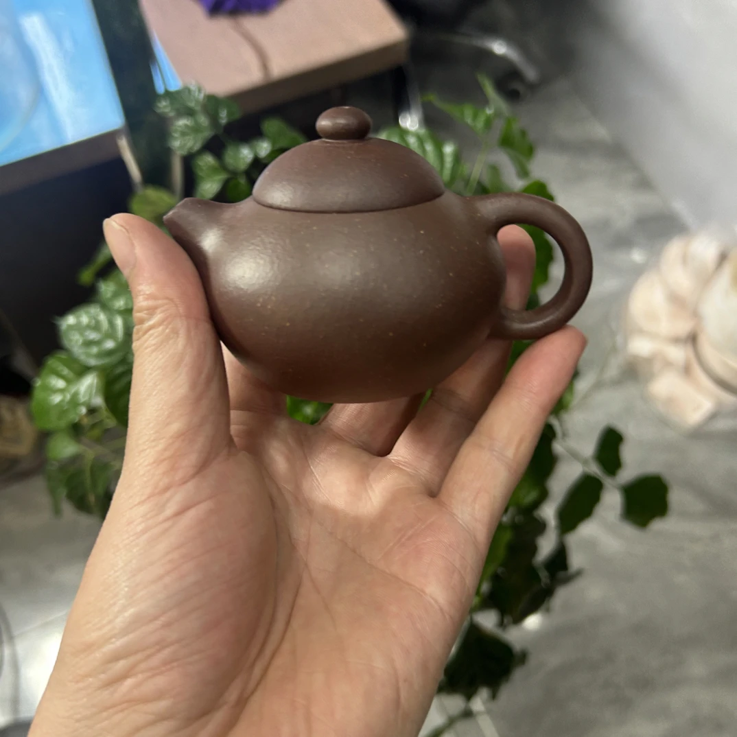 宜兴宜兴紫砂原矿紫砂文坦壶