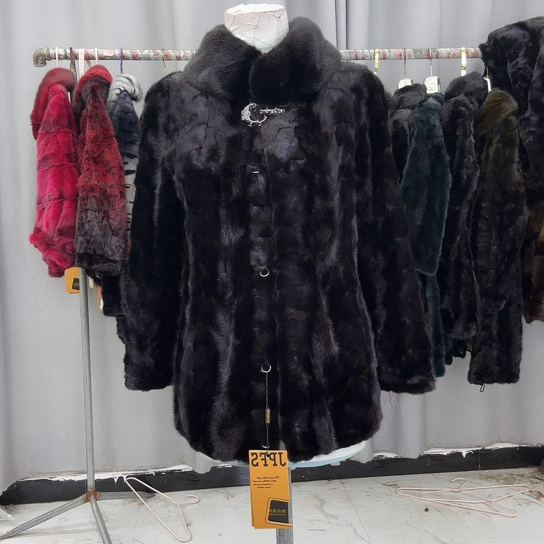 水貂拼貂真皮真毛