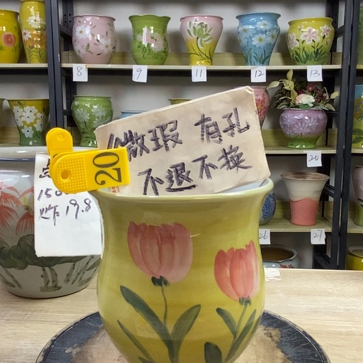 景德镇高温陶瓷花盆
