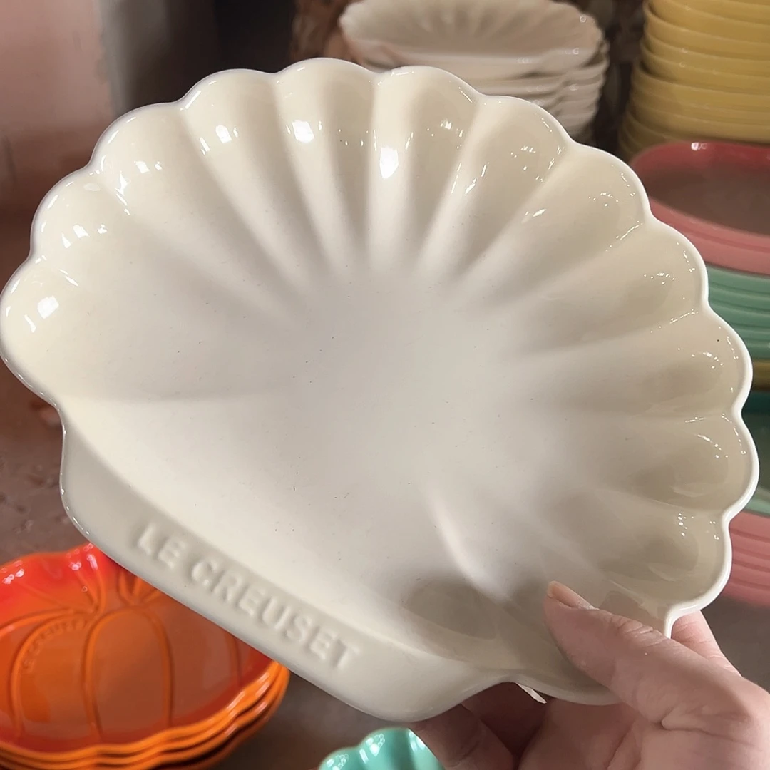 陶瓷 大贝壳 奶白色色色