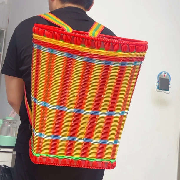 【丹丹】背篓 成品 手工编织云贵川渝摘菜窄蘑菇上山背篓庭院