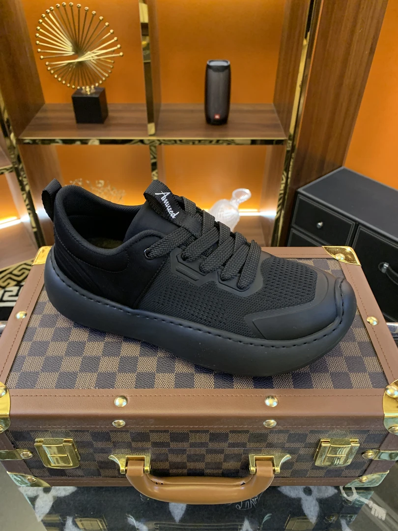 XYT7919-5（单鞋）春季新款男鞋时尚潮鞋飞织面料后跟搭配科技布