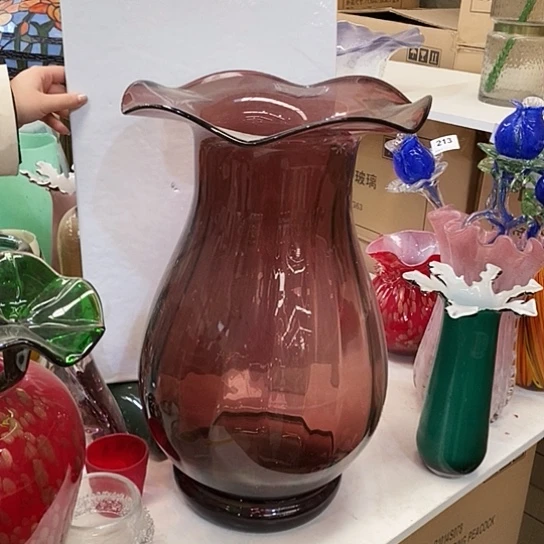 琉璃花瓶高53厘米口径20厘米