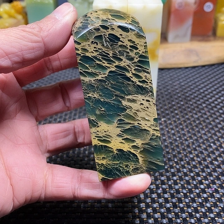 印石寿山石雅安金丝绿