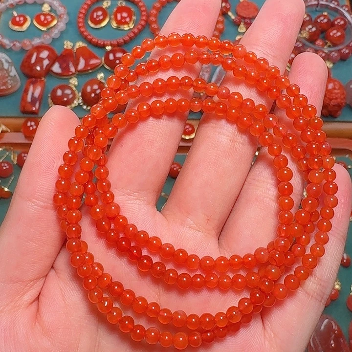 南红玛瑙未镶嵌3+多圈