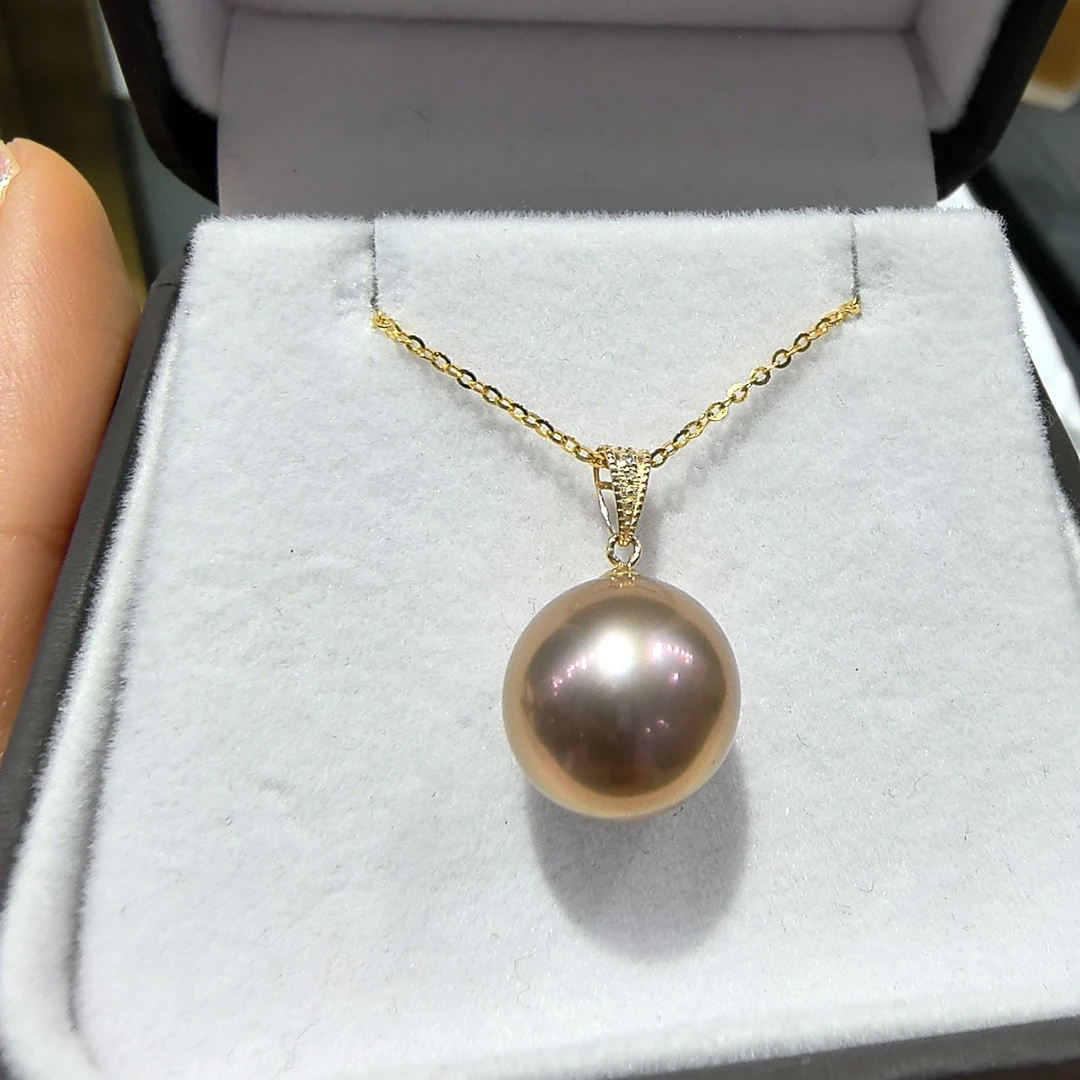 “凤凰” 龙珠吊坠  18k金钻石12-13mm（赠s925银链）  1948H00DY