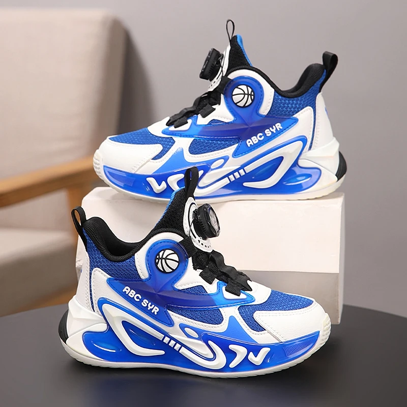 安踏感统男童鞋子春款2025新款网面透气儿童运动鞋中大童小学生男