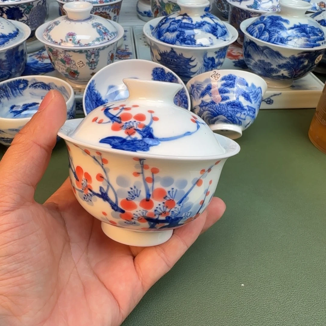 纯手工纯手绘茶具石头265