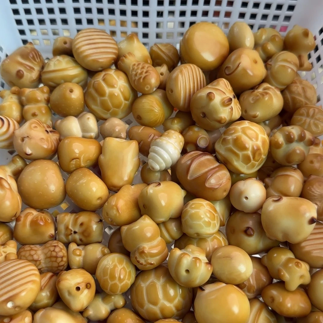 菩提根/象牙果吊坠微瑕疵炭烤125颗大混锅批发无售后