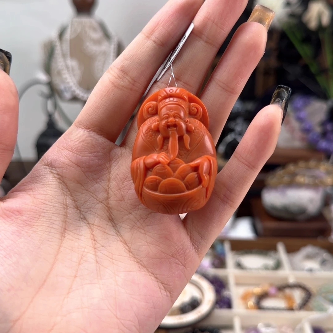 南红玛瑙未镶嵌吊坠(不含链)原矿无胶卡33