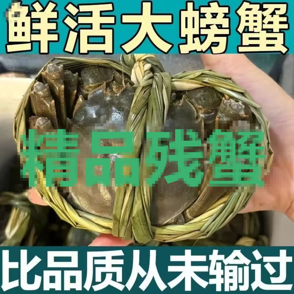 【精挑蟹】兴化大闸蟹公蟹3.3-3.6两母蟹2.3-2.6两6只8只三斤装