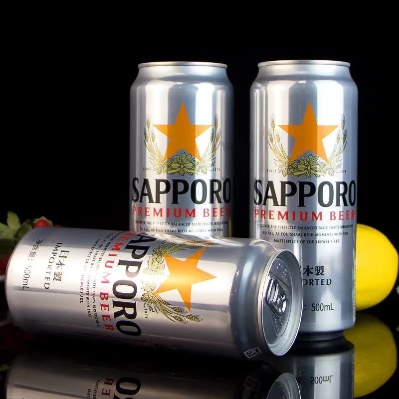 三宝乐日式啤酒日本进口札幌啤酒500ml×24罐装整箱