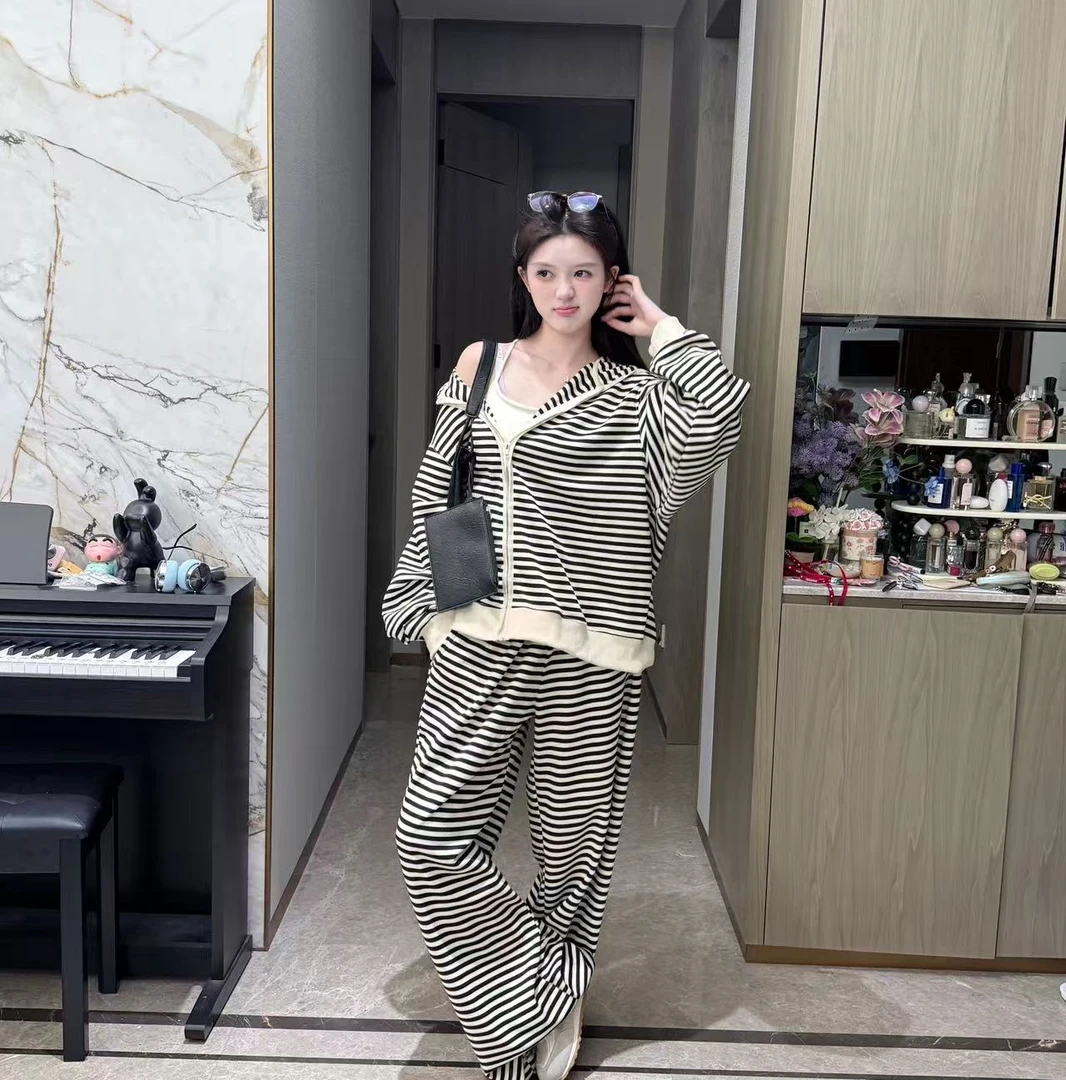 TEEINXX设计感时尚条纹套装小众BM024