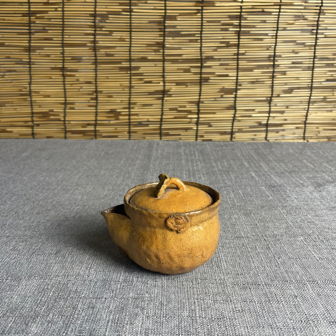 【江户古物·老陶宝瓶】百年时光凝萃，茶席上的古朴珍器/有微瑕