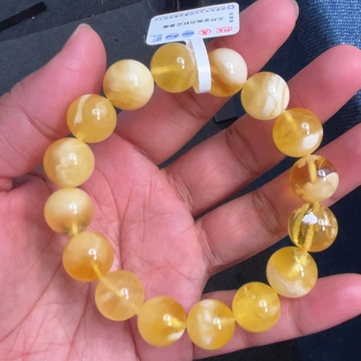 琥珀未镶嵌珠宝奇石M1950号12+金瓷白妖花