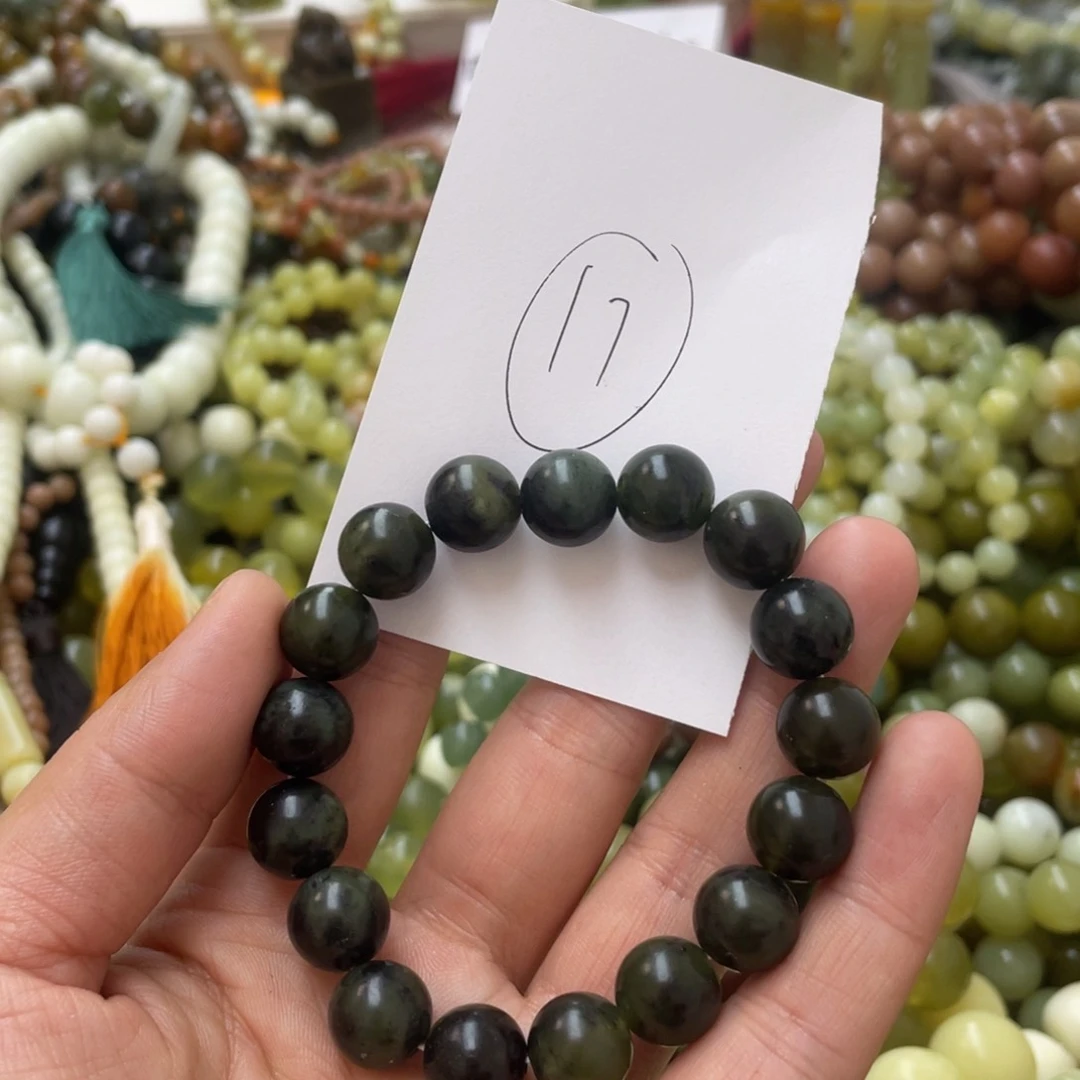 蛇纹石玉手链未镶嵌
