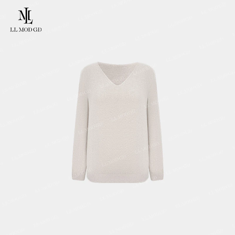 LL·MOD·GD【苏苏】简约风V领T恤2024时尚气质百搭上衣YL-253556