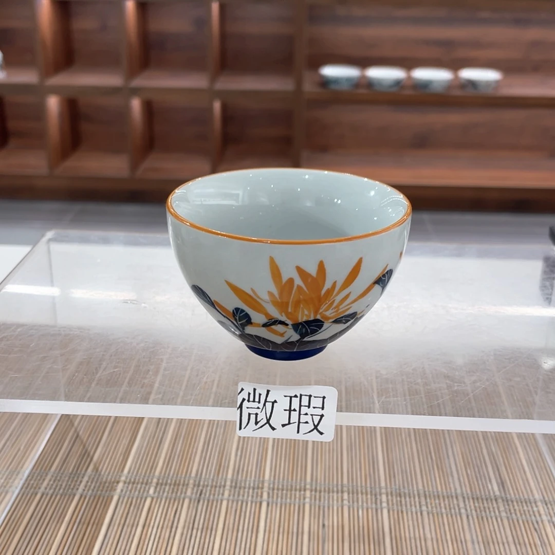 微瑕釉下彩纯手绘