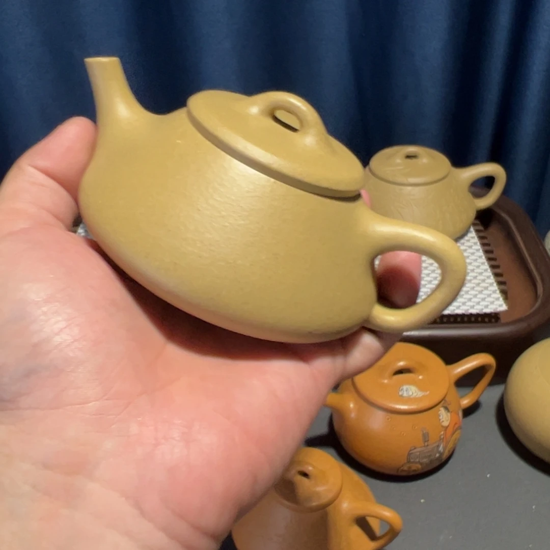 茶壶紫砂梨皮微微瑕任瓢