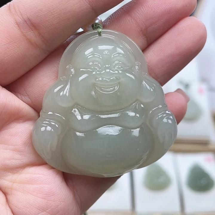 颈饰未镶嵌和田玉花**落47