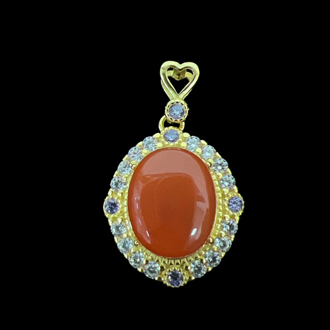 V2961南红吊坠孤品