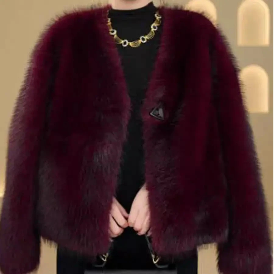 人造皮草 2025年冬季海宁爆款轻奢洋气皮草加厚雪兰貂外套女14256