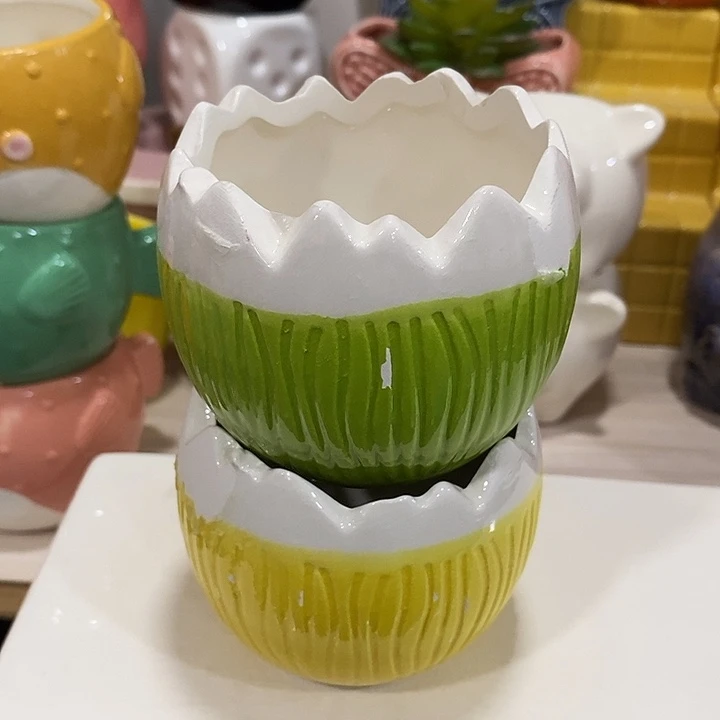 陶摆件陶盆有孔 瑕疵介意勿拍