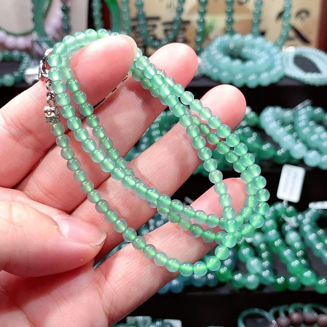 翡翠未镶嵌手链卡4.2