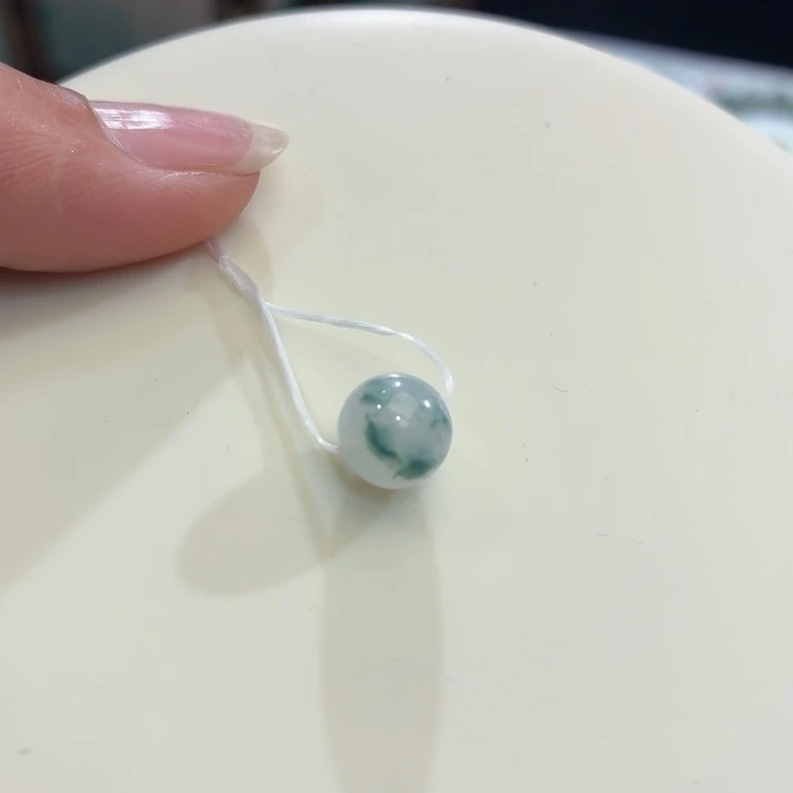 翡翠未镶嵌手链冰胶蓝飘卡9