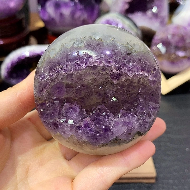 紫晶珠宝半成品未镶嵌