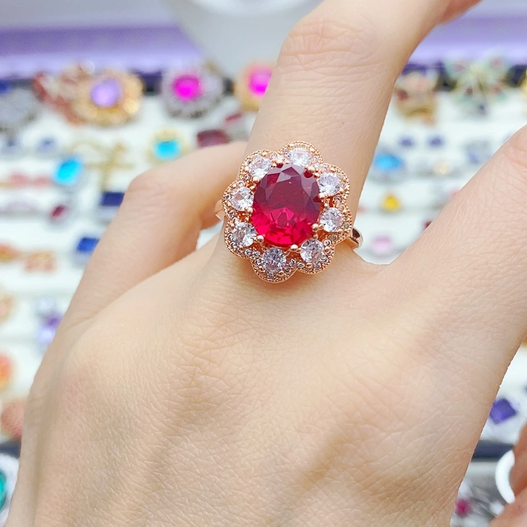 未镶嵌戒指红宝石