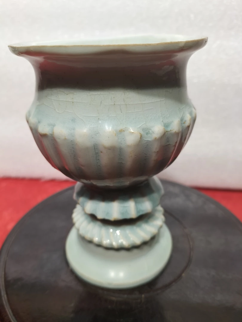 湖田窑邢炉，釉水肥厚，高12.口径，8.5