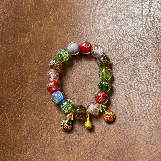 铜合金玻璃手链 WLL 001 精品手串（无礼盒）