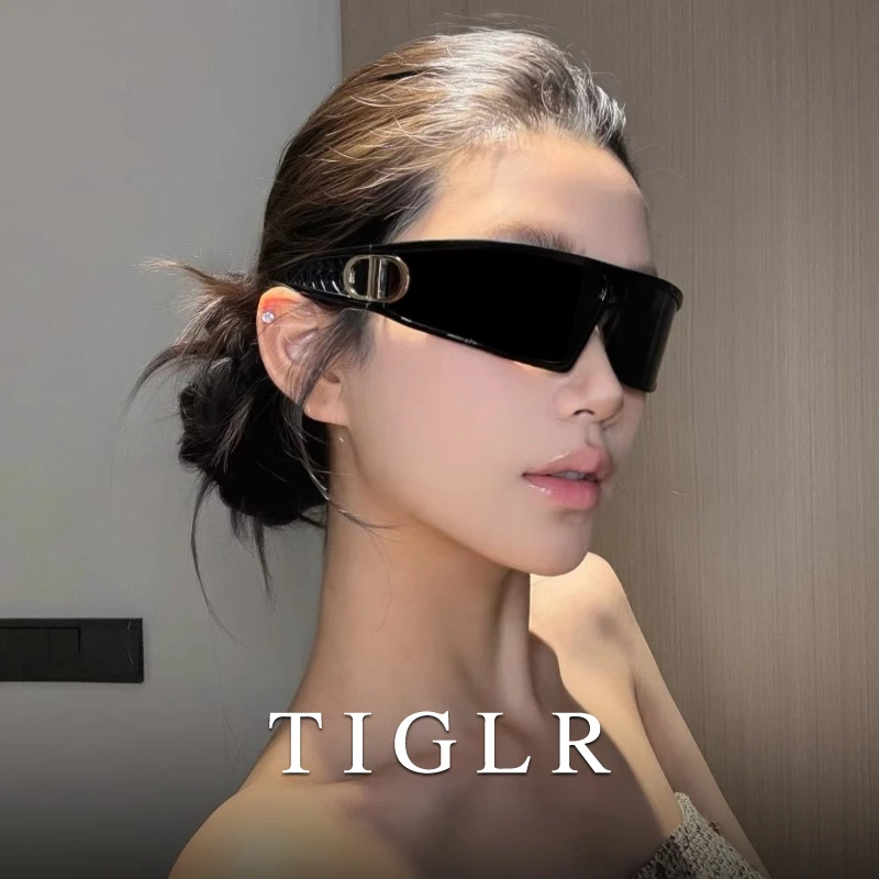 帝格勒2025新款二合一发箍墨镜女士高级感防紫外线头箍式太阳眼镜