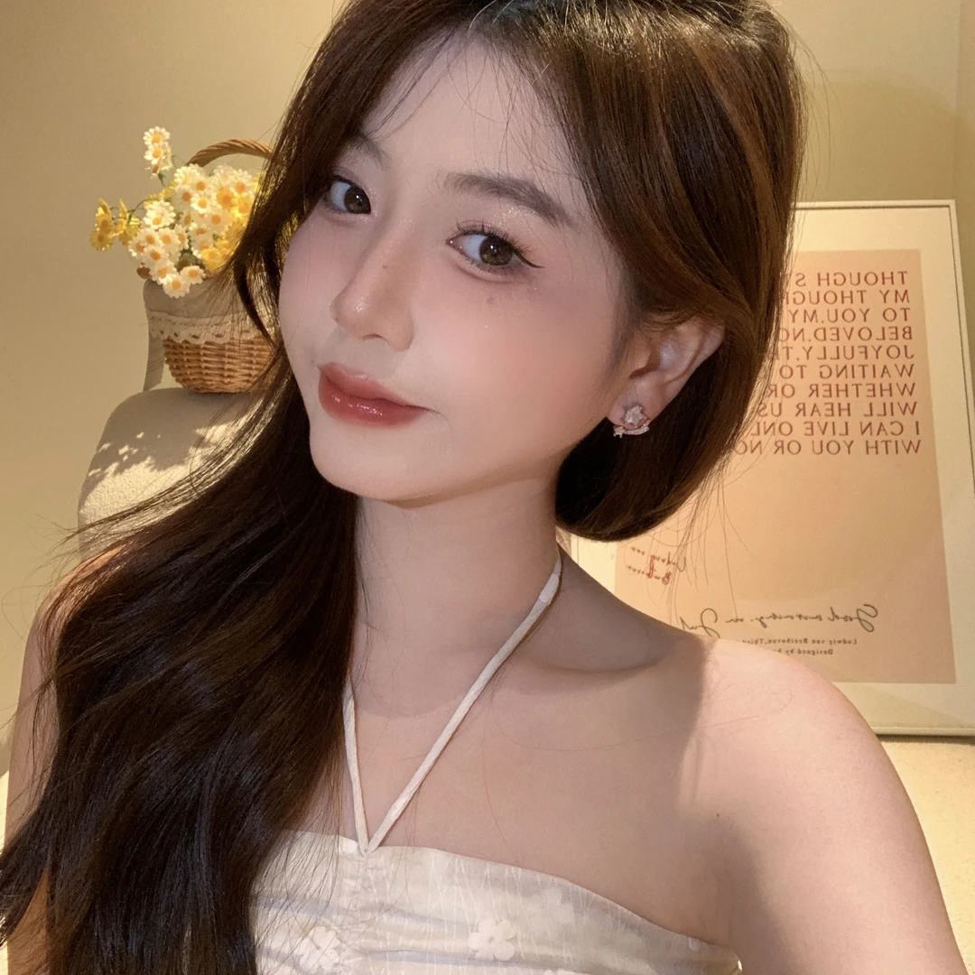 高级设计感精致锆石星星耳环网红气质两戴耳饰D-231