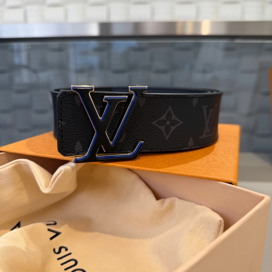 99新 LouisVuitton/路易威登 悦奢臻选/蓝黑扣/皮带/腰带/95码