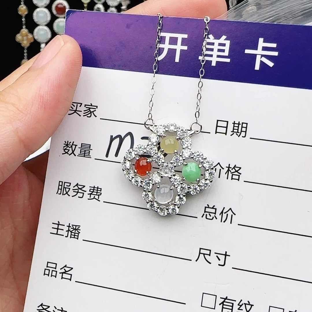 银S925镶嵌戒指翡翠w