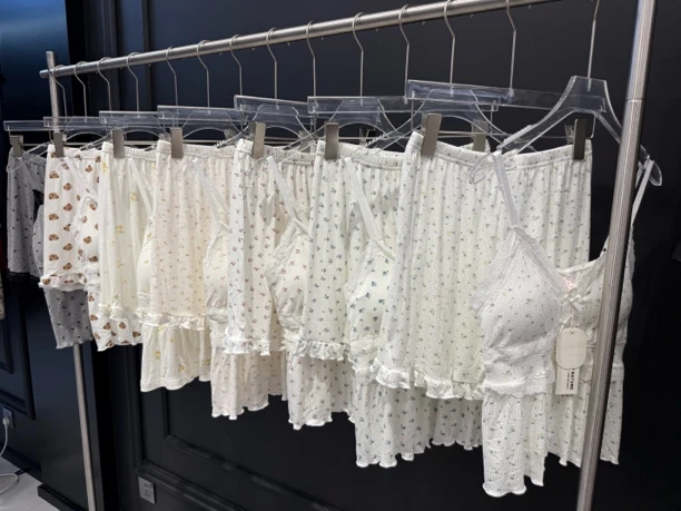 夏季甜美碎花带胸垫吊带睡衣女士清凉舒适家居服