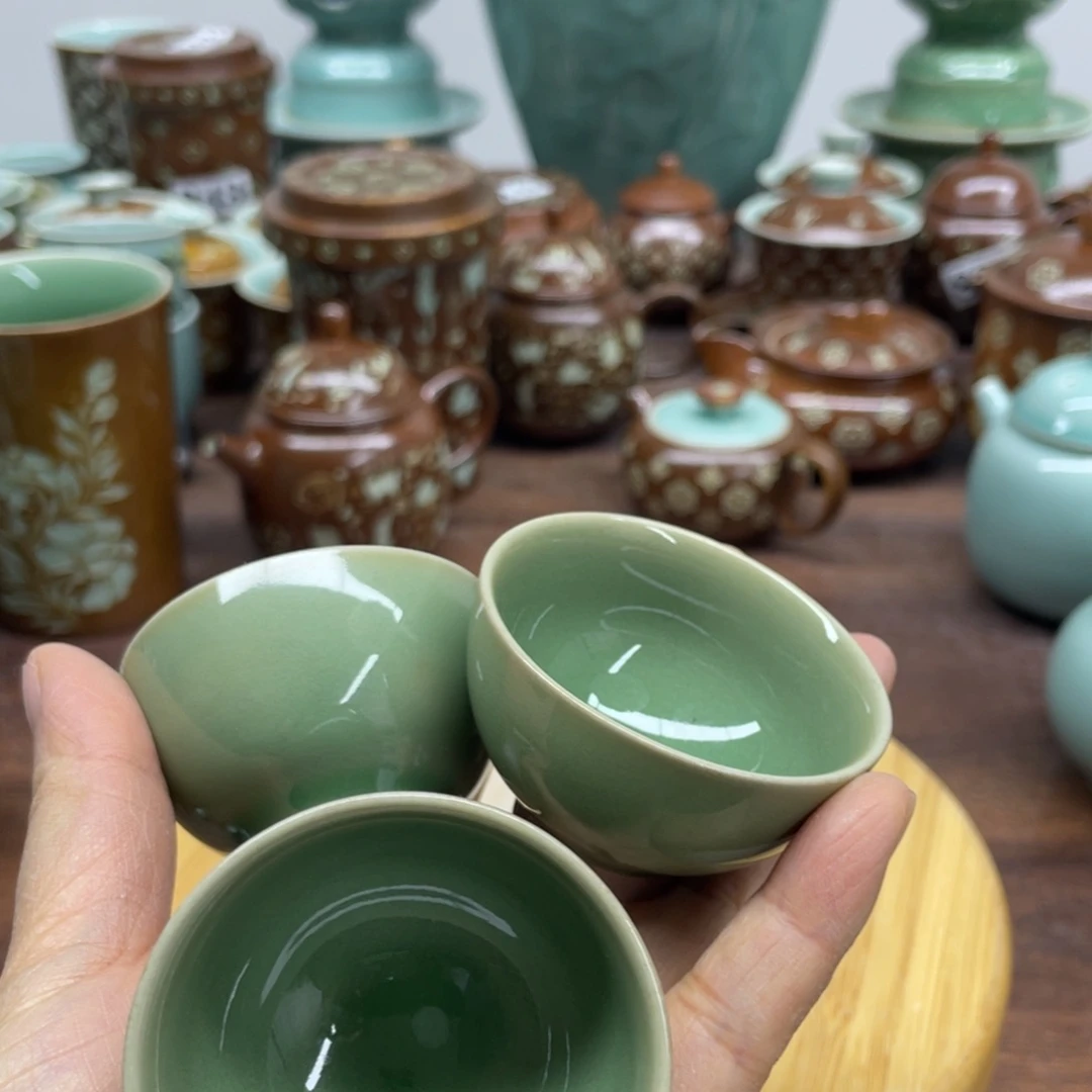 微瑕特价青瓷青瓷3个