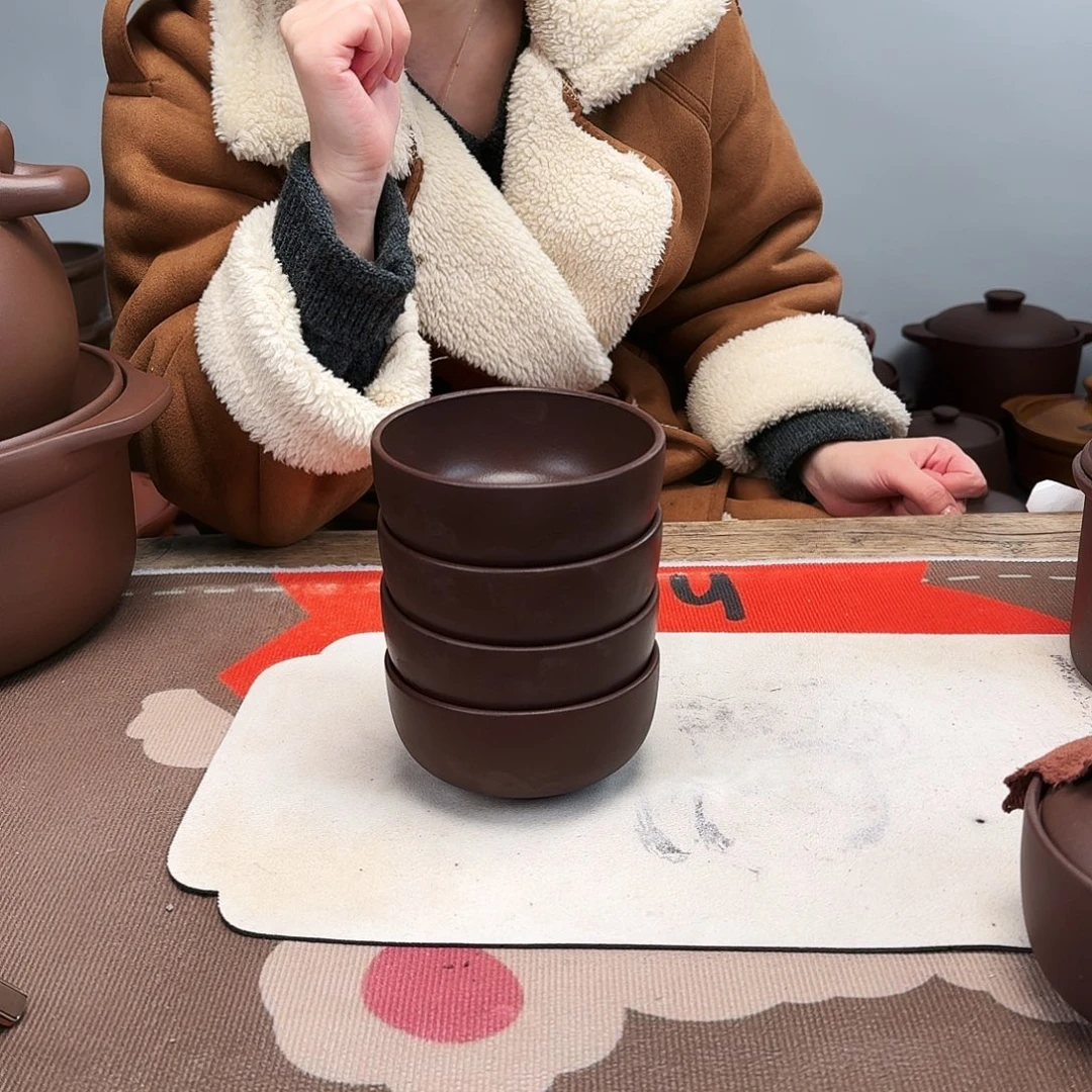 紫砂碗12厘米直径正品一单到手4个